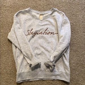 H&M Grey Staycation Sweatshirt